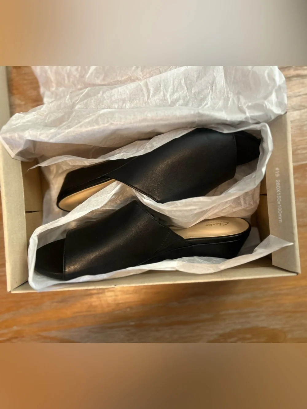 Clarks Leather Parram Waltz Sense Slide Sandals - Picture 10 of 11